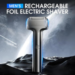 Electric Foil Shaver Waterproof Quiet Rechargeable