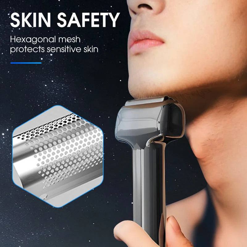 Electric Foil Shaver Waterproof Quiet Rechargeable