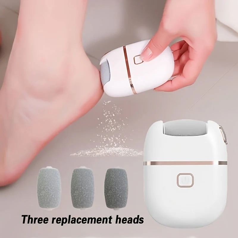 Electric Foot File USB Rechargeable Three Replaceable Heads