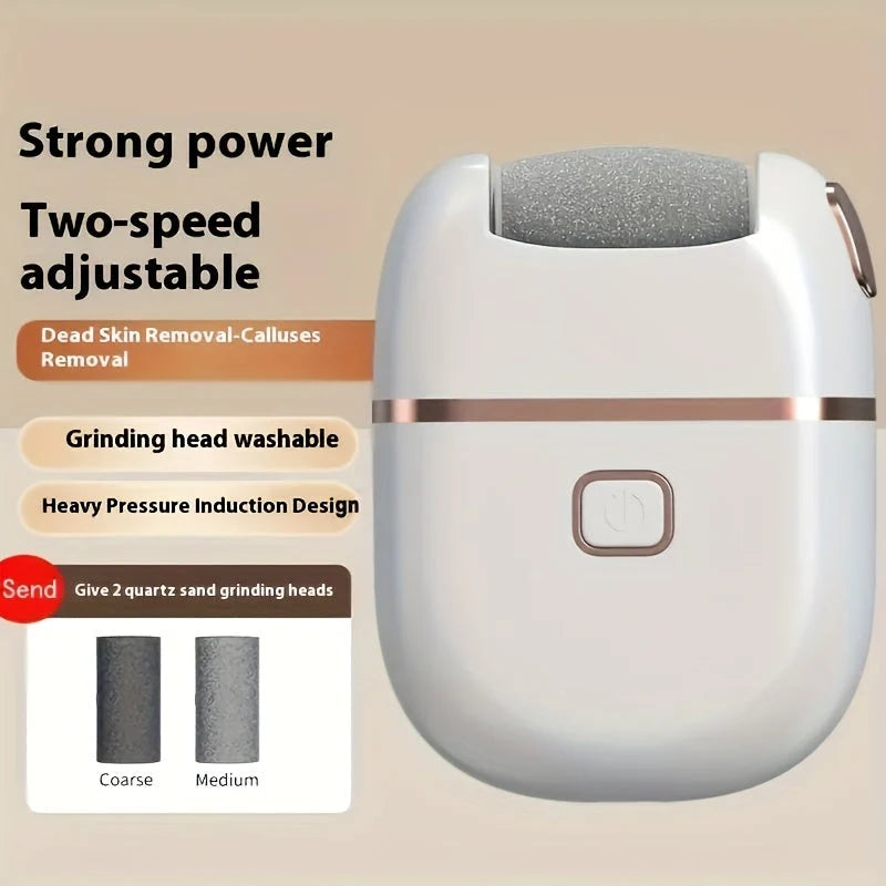 Electric Foot File USB Rechargeable Three Replaceable Heads