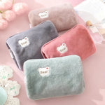 Electric Hot Water Bottle Plush Cover Automatic Shutoff