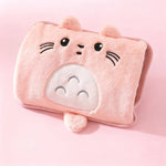 Electric Hot Water Bottle Plush Cover Automatic Shutoff