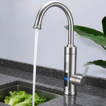 Electric Kitchen Faucet Instant Hot & Cold Stainless Steel