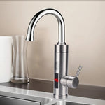 Electric Kitchen Faucet Instant Hot & Cold Stainless Steel