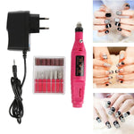 Electric Nail Care Set Adjustable Speed 6 Attachments Manicure & Pedicure