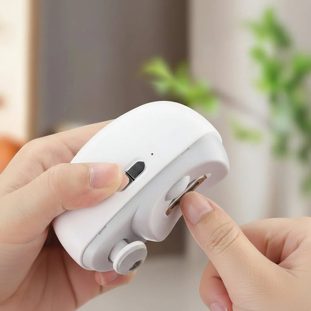 Electric Nail Clipper Automatic Cutting & Polishing Compact Design