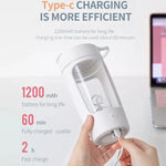 Electric Protein Shaker Bottle Self-Mixing BPA-Free Leakproof