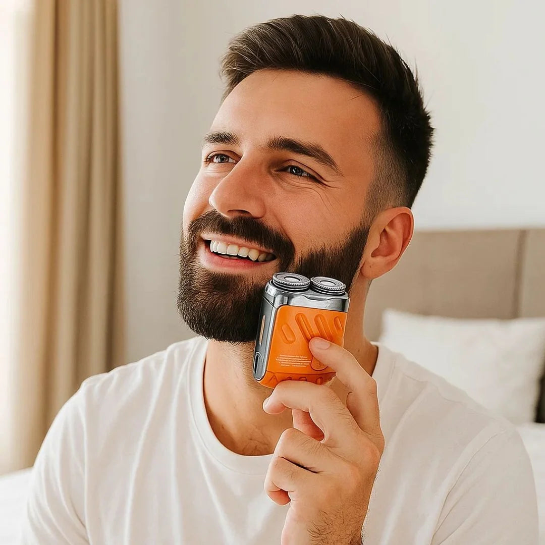 Electric Shaver Dual-Ring Blades Water-Resistant