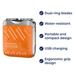 Electric Shaver Dual-Ring Blades Water-Resistant