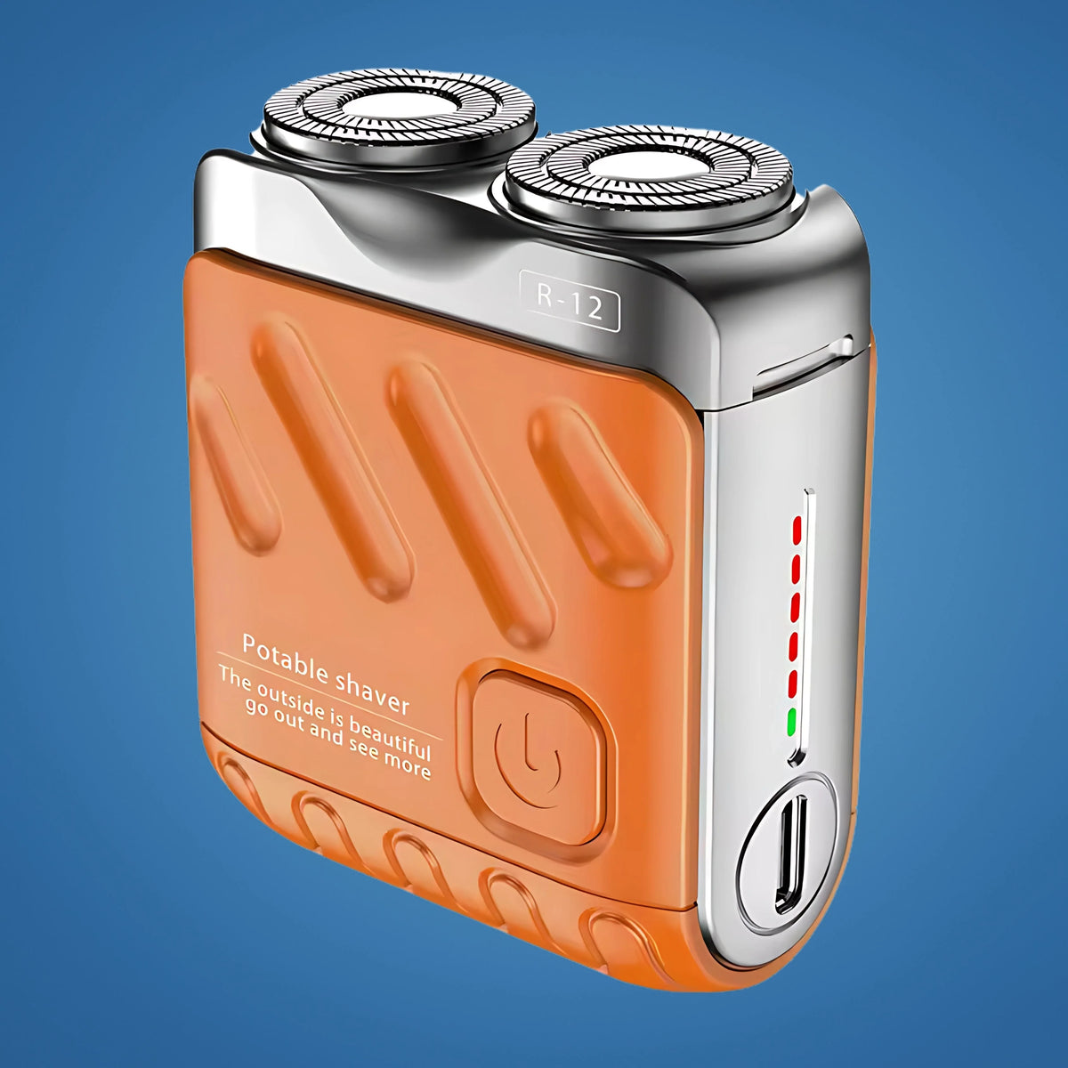 Electric Shaver Dual-Ring Blades Water-Resistant