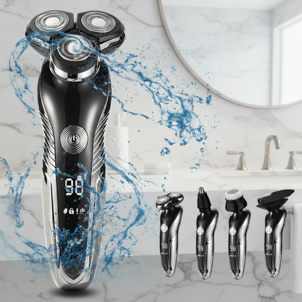 Electric Shaver Waterproof Wet & Dry Rechargeable