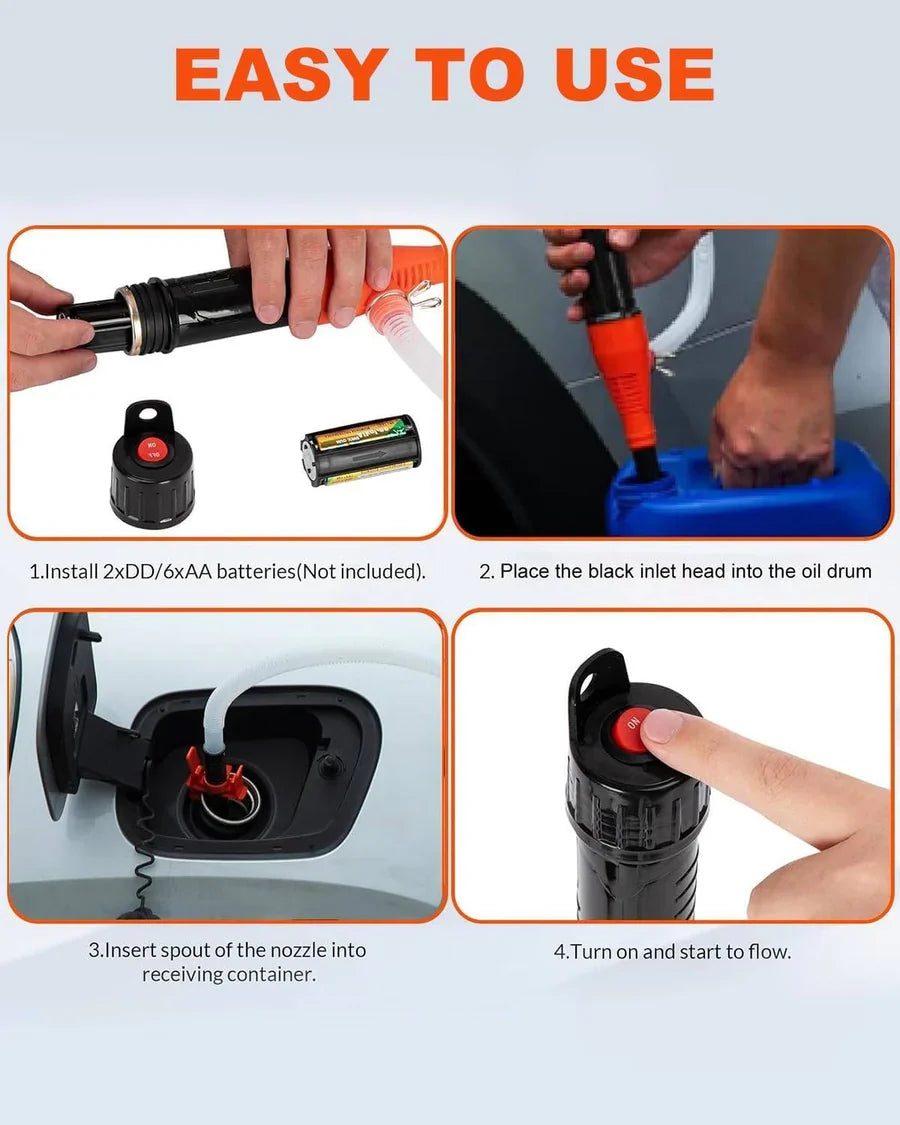 Electric Siphon Pump Battery-Powered High-Flow Liquid Transfer
