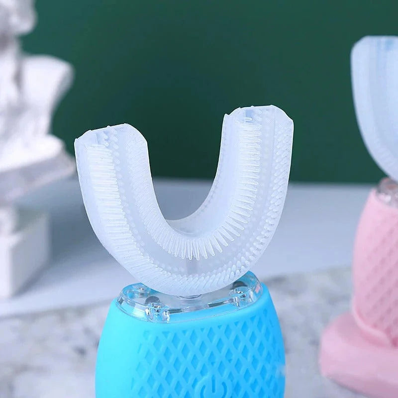 Electric Toothbrush U-Shaped Rechargeable Blue Light