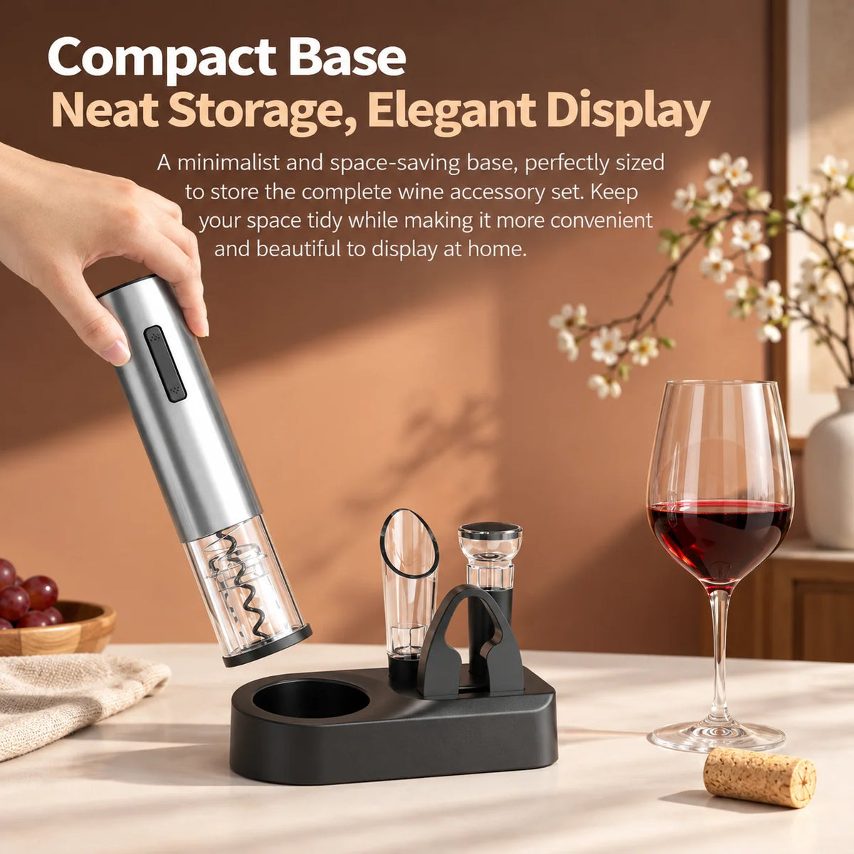 Electric Wine Opener Set USB Rechargeable With Accessories