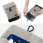 Electronics Accessories Storage Bag Compact Protective Buckle Closure