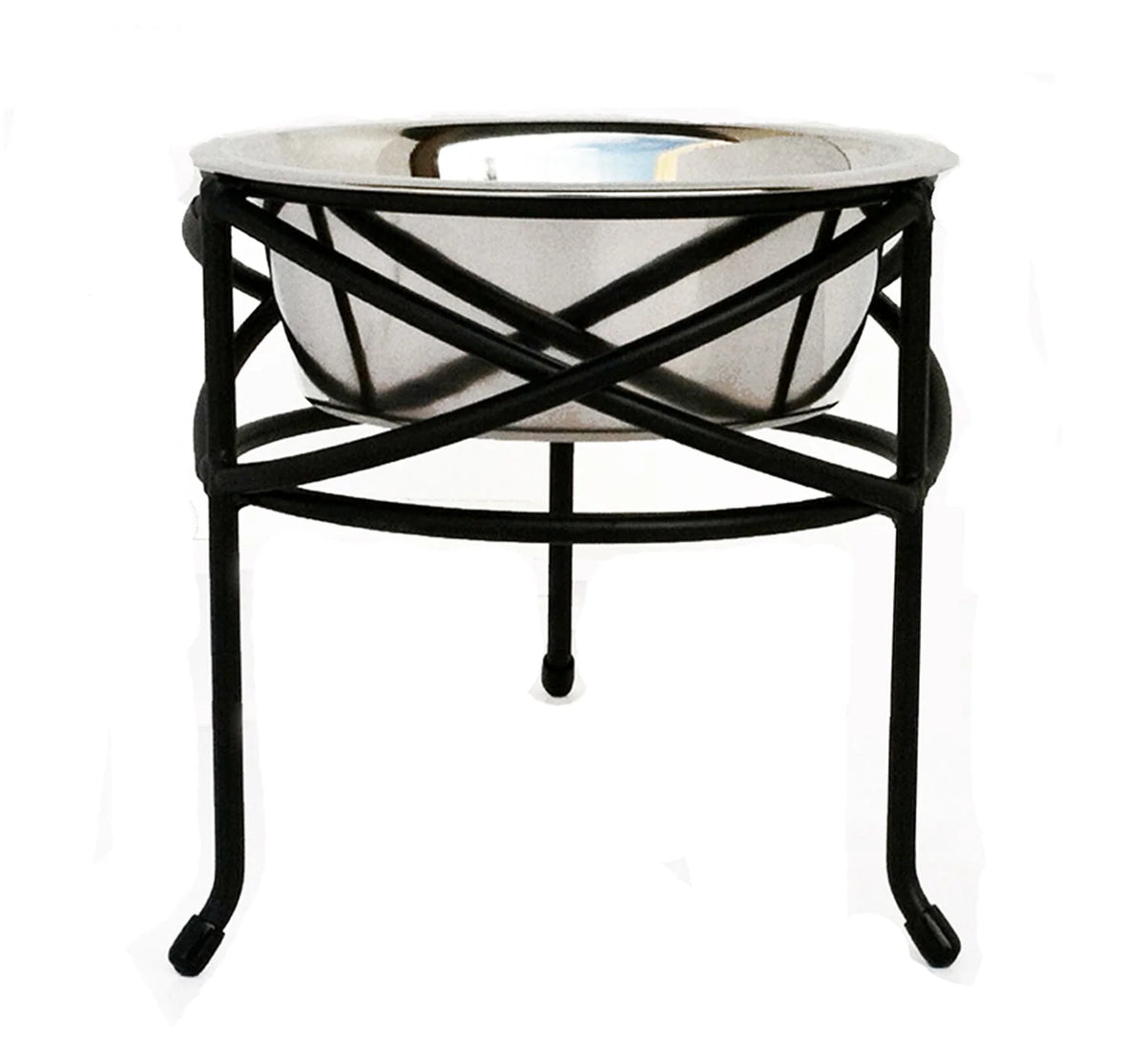 Elevated Dog Bowl Stand Stainless Steel Bowl Three Heights
