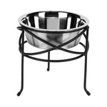 Elevated Dog Bowl Stand Stainless Steel Bowl Three Heights