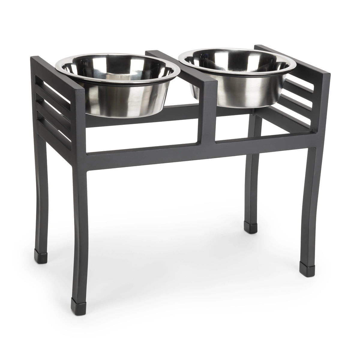 Elevated Dog Feeder Double Stainless Steel Bowls 18-Inch