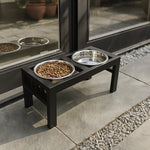 Elevated Dog Feeder Heavy-Duty Steel Double Bowl