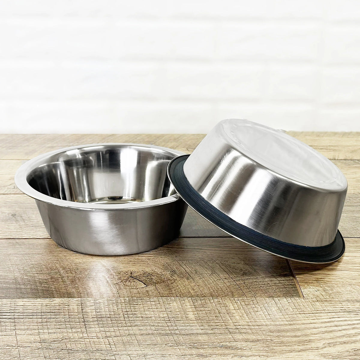 Elevated Dog Feeder Stainless Steel Dual Bowls Adjustable Heights Dishwasher-Safe