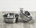 Elevated Dog Feeder Weather-Resistant Double Stainless Steel Bowls