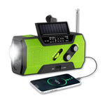 Emergency Radio 4000mAh USB Solar Hand-Crank Flashlight & SOS