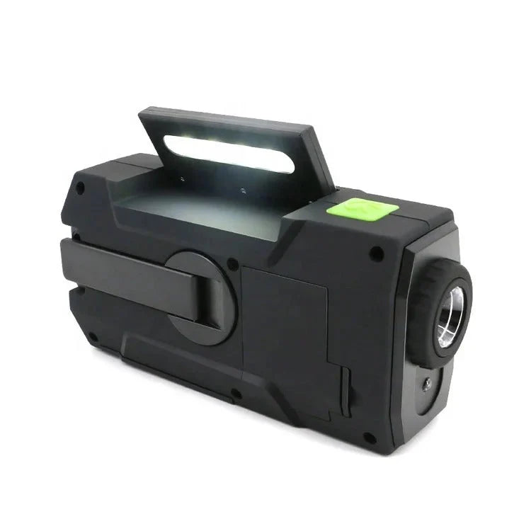 Emergency Radio 4000mAh USB Solar Hand-Crank Flashlight & SOS