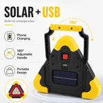 Emergency Triangle Light Solar-Powered & USB Power Bank