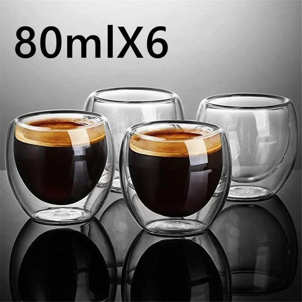 Espresso Cup Double-Wall Glass Insulated & Condensation-Free