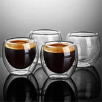 Espresso Cup Double-Wall Glass Insulated & Condensation-Free