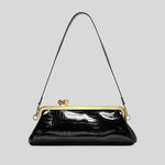 Evening Bag Patent Leather Glossy Finish Detachable Strap