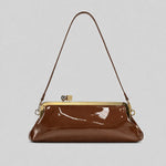 Evening Bag Patent Leather Glossy Finish Detachable Strap