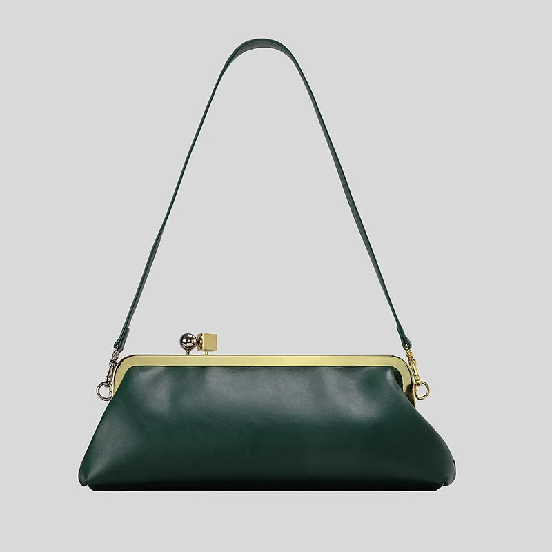 Evening Bag Patent Leather Glossy Finish Detachable Strap
