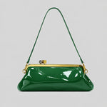 Evening Bag Patent Leather Glossy Finish Detachable Strap
