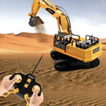 Excavator Toy Remote Control Realistic Digging 82 Ft Range