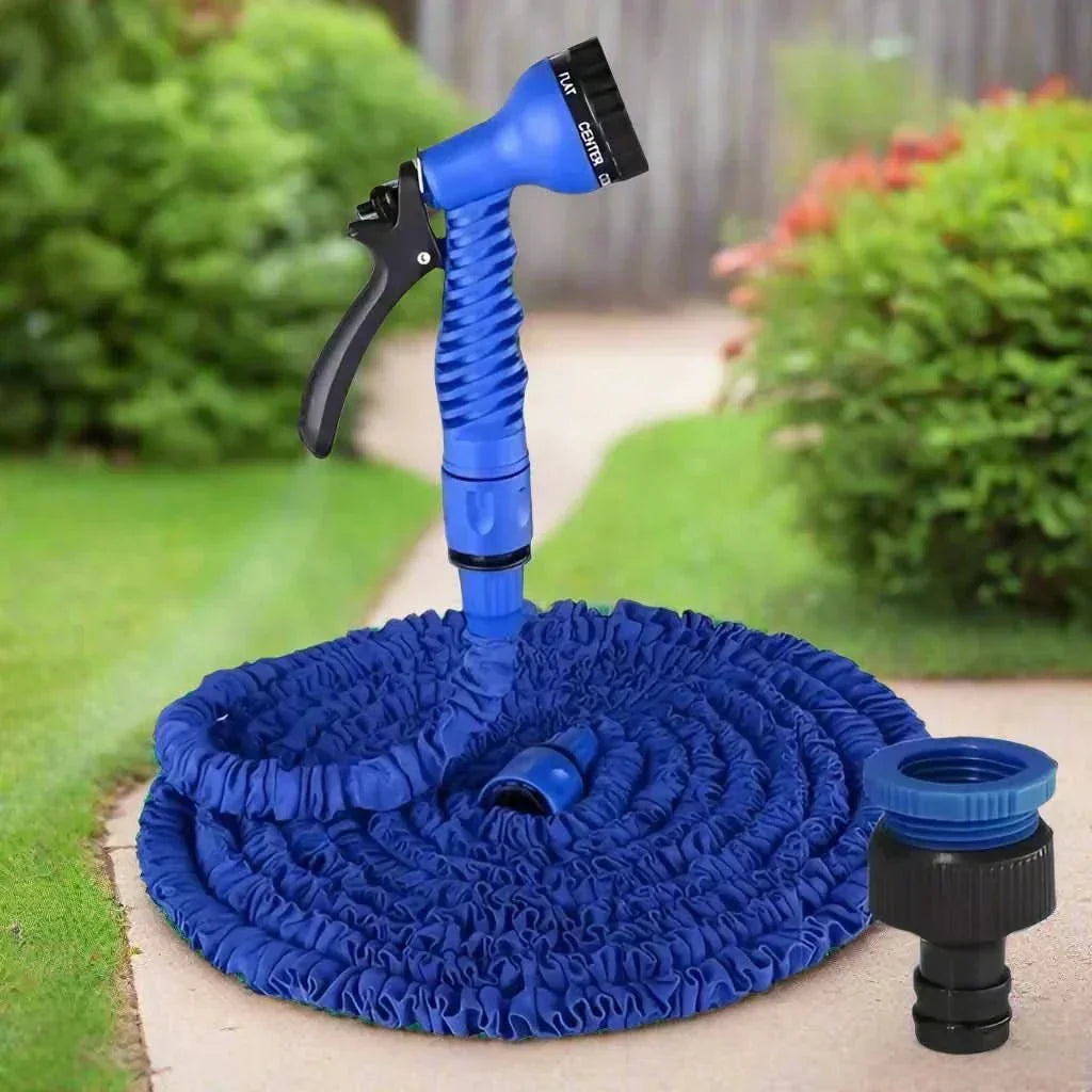 Expandable Garden Hose Kink-Free 7-Pattern Spray Nozzle