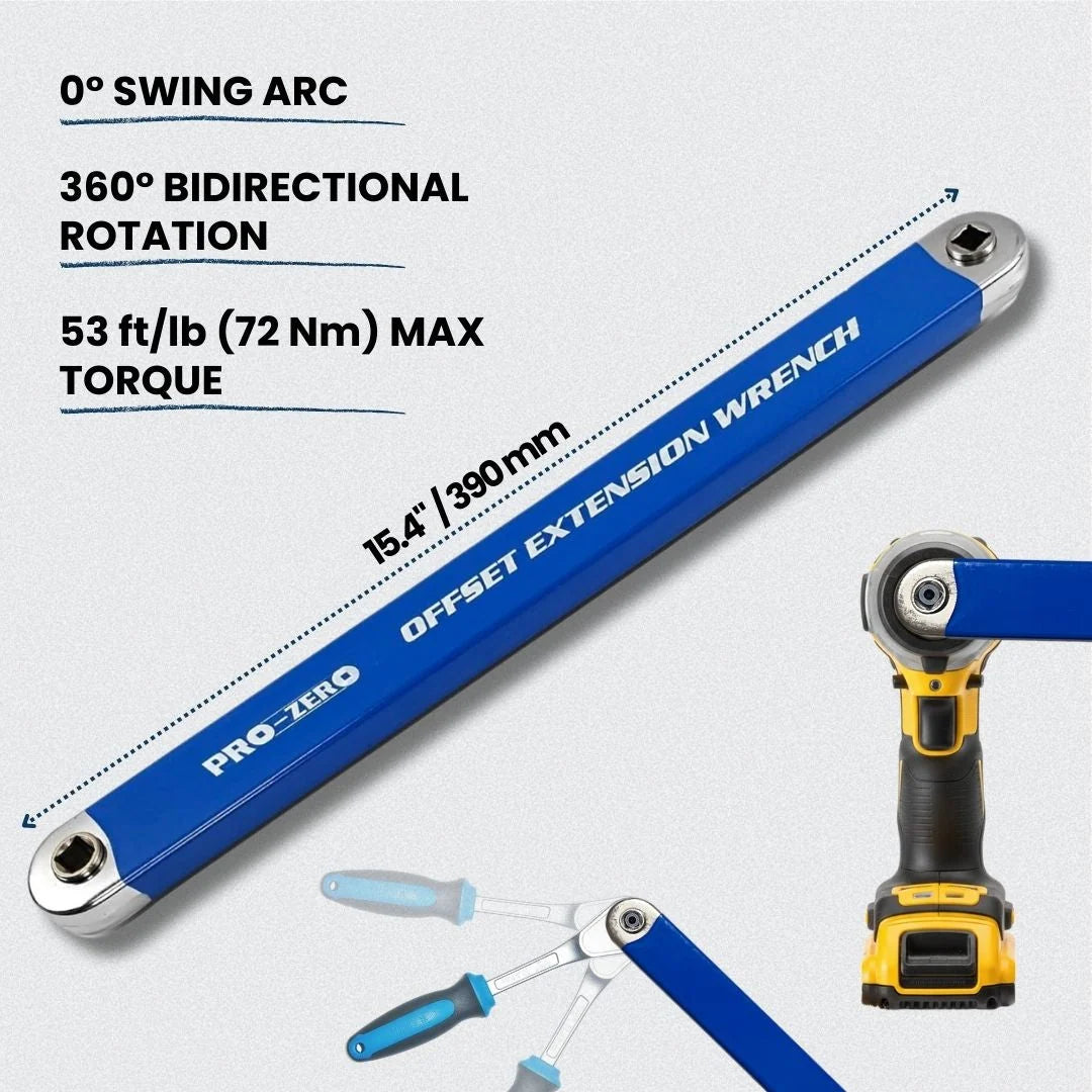 Extension Wrench Slim Chain Driven 3/8 Inch