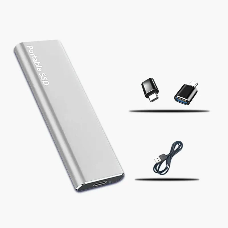 External Hard Drive 4TB USB-C Portable Plug-and-Play