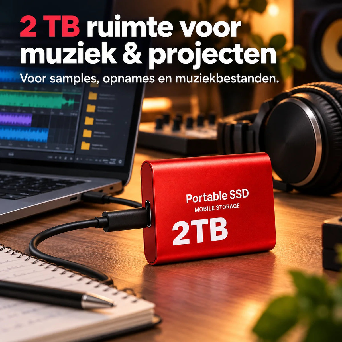 External SSD 2TB USB-C Up to 1050 MB/s