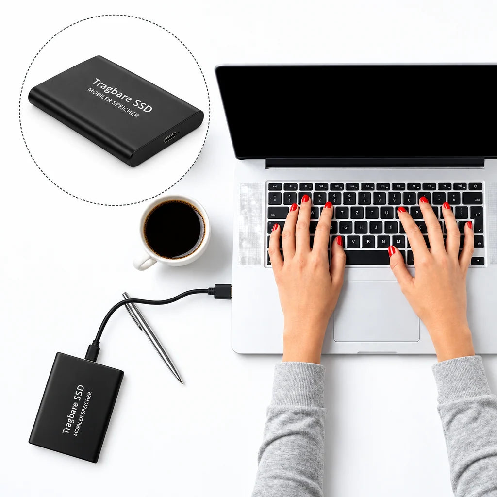 External SSD 30 TB USB-C Rugged Shock-Resistant