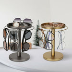 Eyeglasses Organizer 360° Rotating Metal Space-Saving Stand