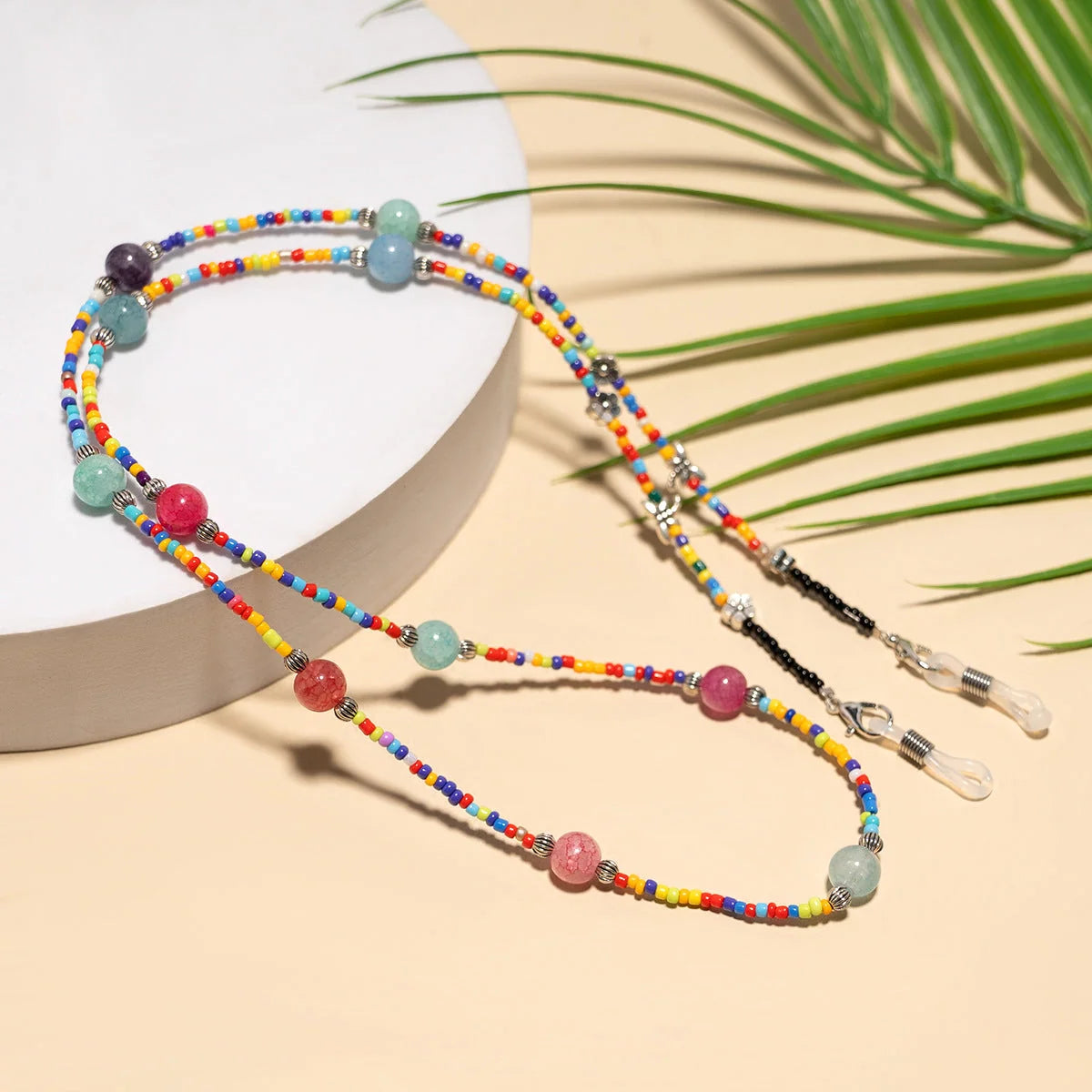 Eyewear Chain Beaded Adjustable Fit