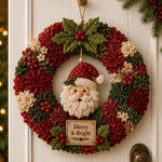 Fabric Wreath Kit No-Sew 3D Christmas Designs