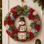 Fabric Wreath Kit No-Sew 3D Christmas Designs