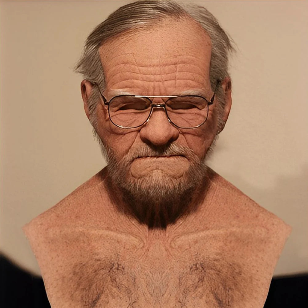 Face Mask Realistic Handcrafted Movable Mouth