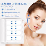Facial Lifting Tape Clear Invisible Waterproof 40 Pieces