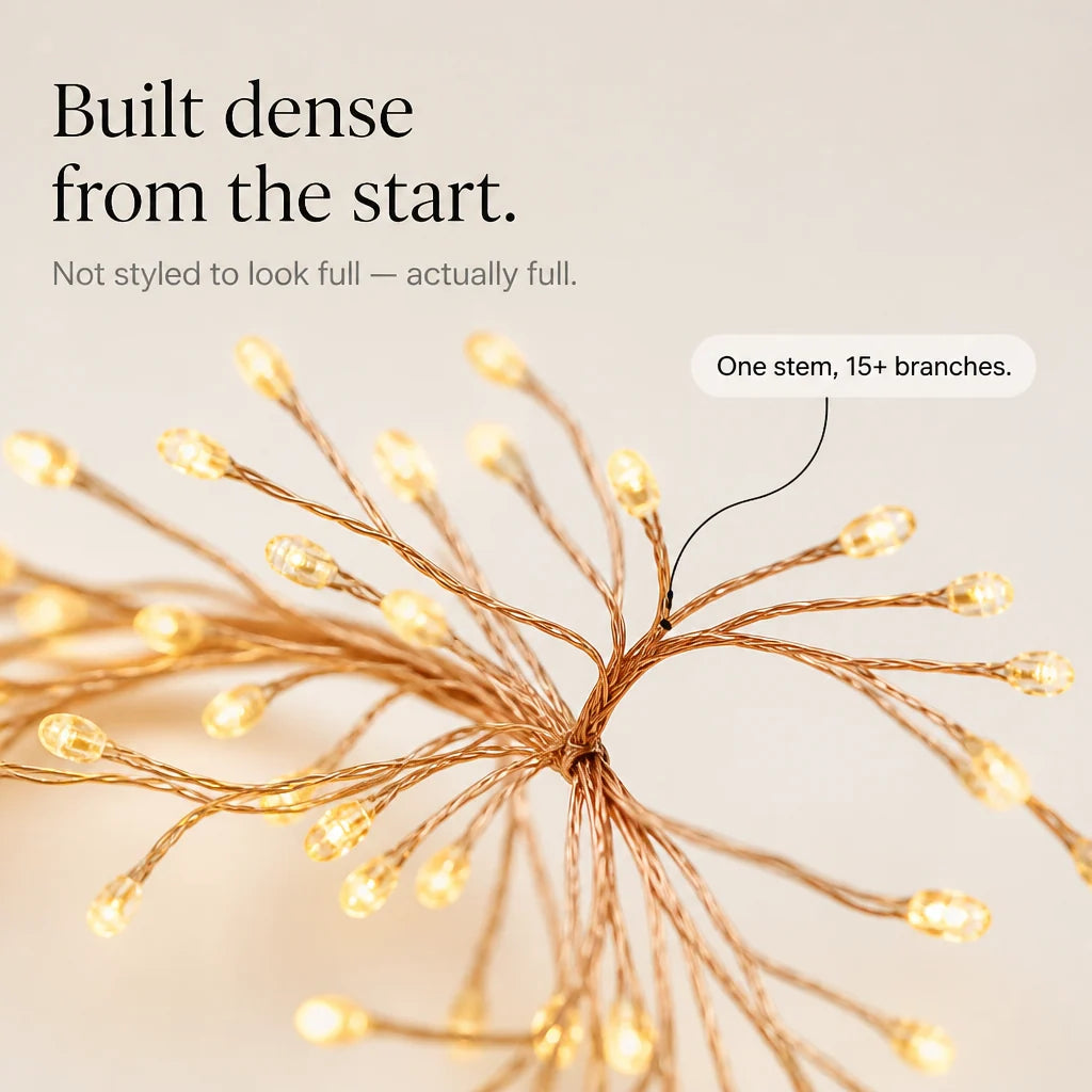 Fairy Lights Branched Bendable Wire Up to 300 LEDs