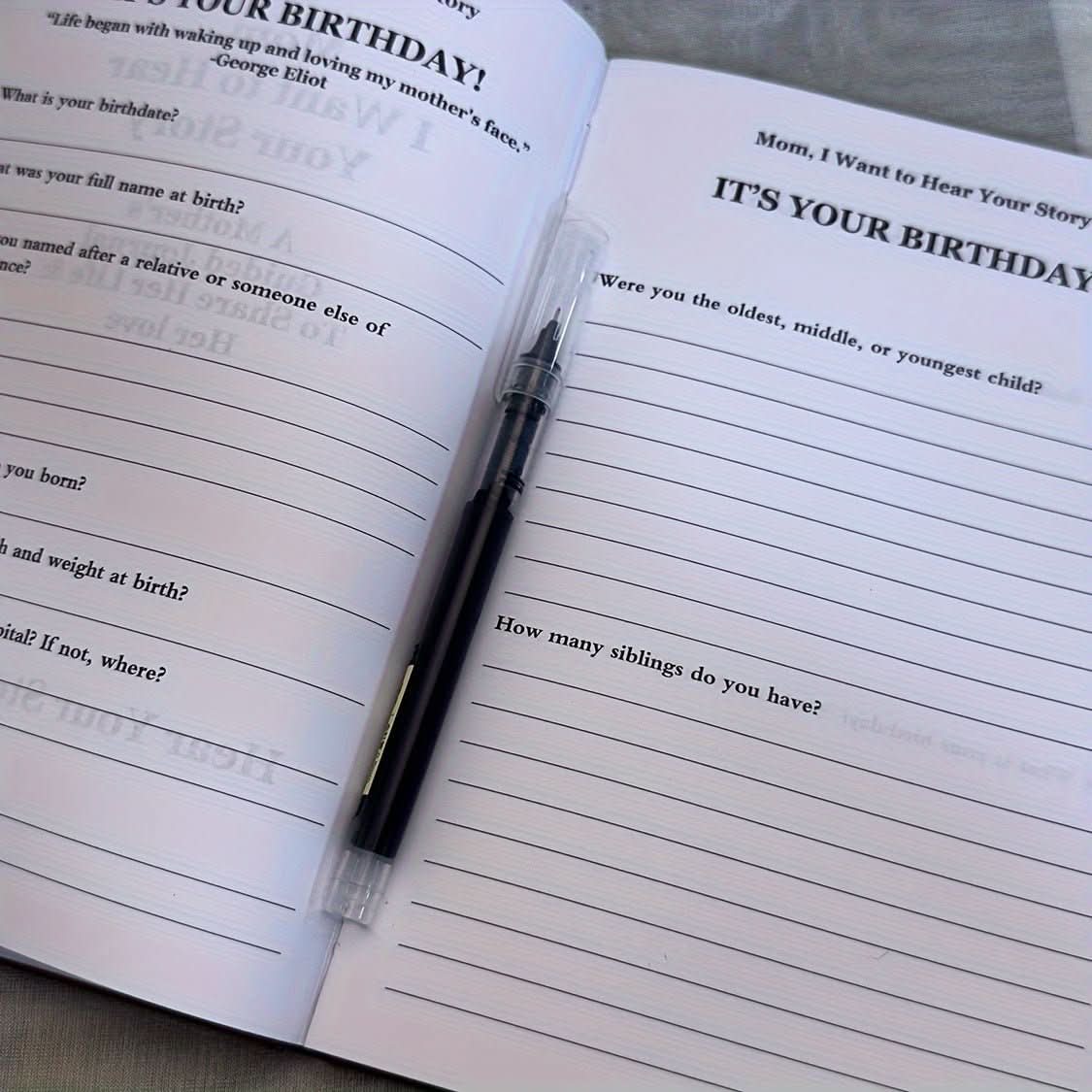 Family Journal with Guided Prompts, Hardcover, 200 Pages