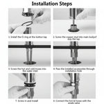Faucet Attachment 360° Swivel Spray Function Stainless Steel