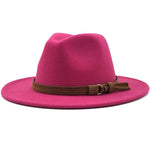 Fedora Hat Cotton & Wool Sun Protection Leather Band